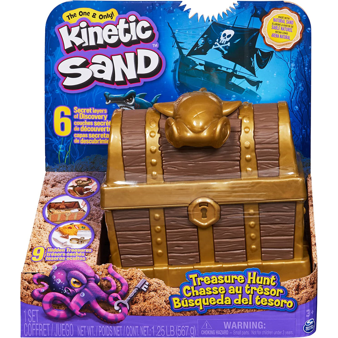 Kinetic Sand Treasure Hunt Playset with 9 Surprise Reveals and 567g Sa –  Maqio