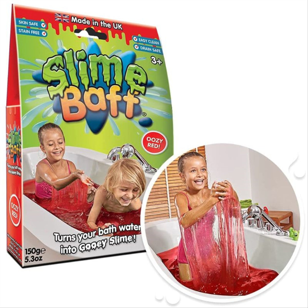 Zimpli Kids Slime Baff, Turn Water Into Gooey, Children's Sensory and Bath  Toy, Certified Biodegradable Gift, Red, 1 Count, 5.3 Ounce (Pack of 1)