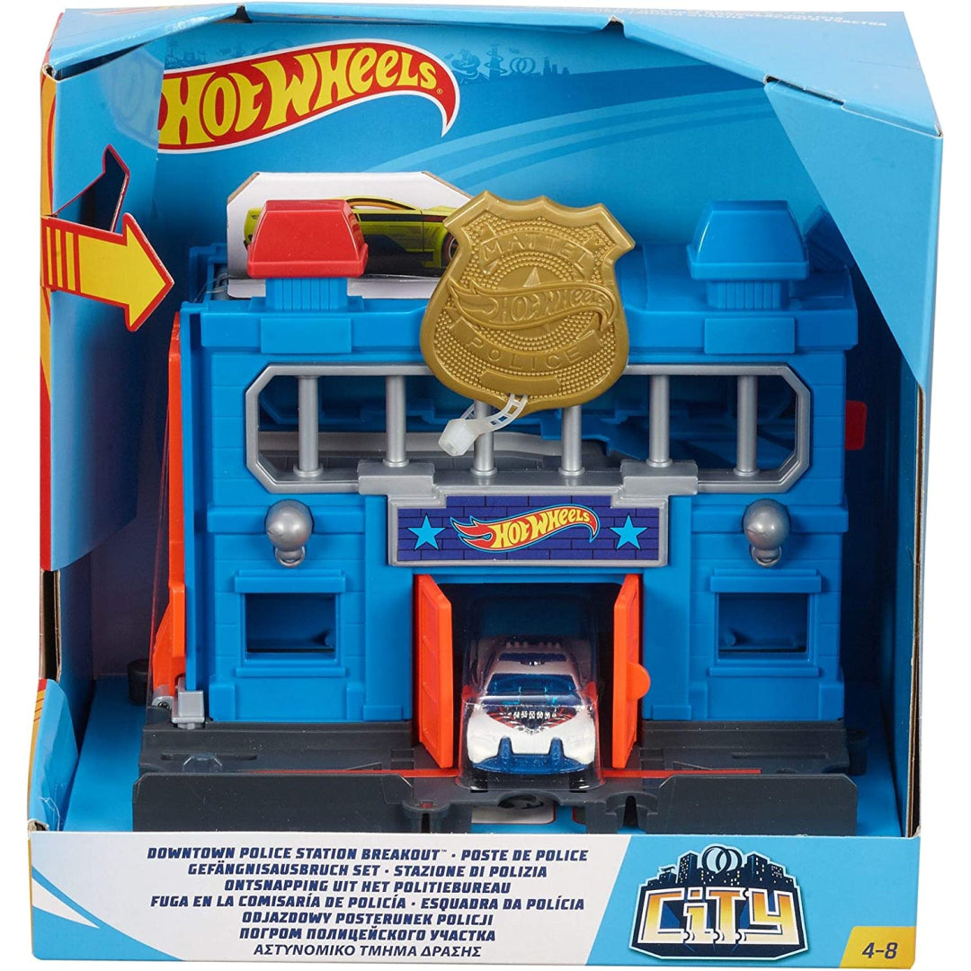 Hot wheels city estacao policia mattel