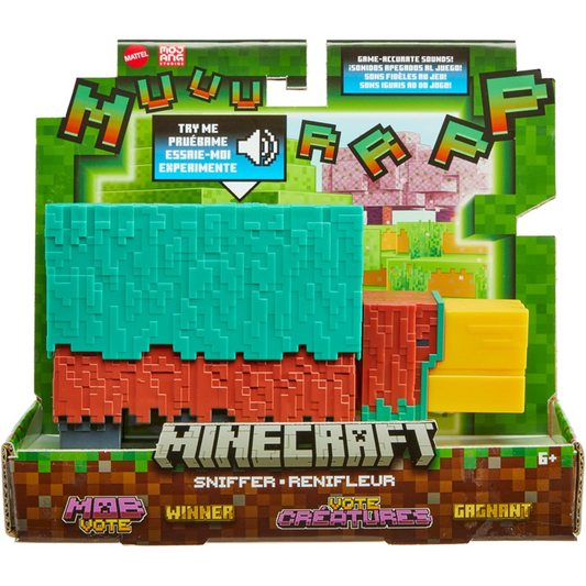 Minecraft Sniffer 3.25-Inch Action Figure with Game-Accurate Sounds