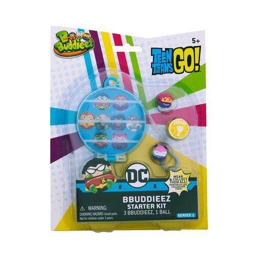 DC Comics Bbuddieez Teen Titans Storage Ball With 3 Buddieez (Random Assorted)