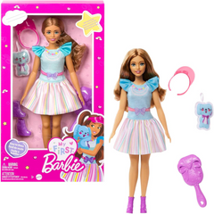 My First Barbie Doll Soft Touch Poseable Body - Teresa