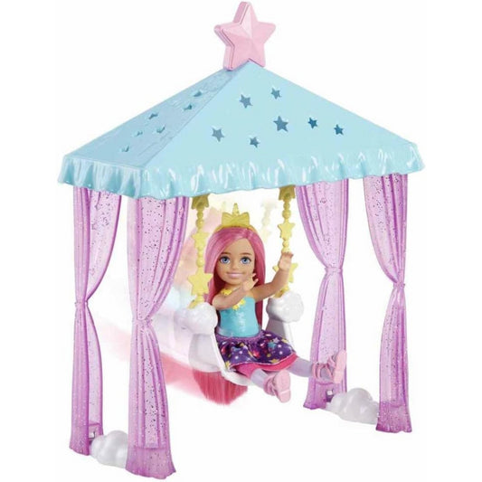 Barbie Dreamtopia Chelsea Doll with Pet Kitten Gazebo & Swing