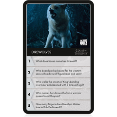 Top Trumps Card Game - Game Of Thrones Quiz