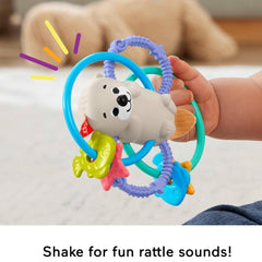 Fisher-Price Baby Toys Twist & Teether Otter 2-in-1 Rattle (Japanese Packaging)