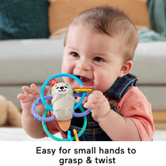 Fisher-Price Baby Toys Twist & Teether Otter 2-in-1 Rattle (Japanese Packaging)