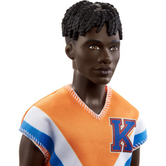 Barbie Fashionistas Ken Doll With Twisted Black Hair Sporty Jersey