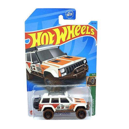 Hot Wheels Die-Cast Vehicle Mud Studs Jeep Cherokee 1995