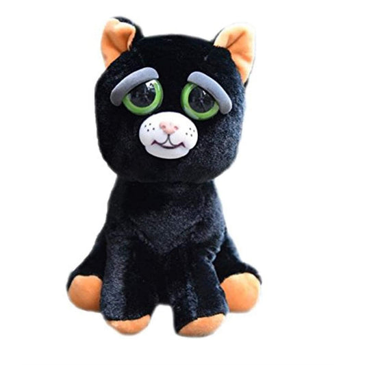 Feisty Pets Katy Cobweb Adorable 8" Plush Stuffed Black Cat