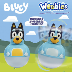 Bluey Weebles Bluey and Bandit Twin Pack Activity Toy