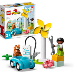 Lego Duplo 10985 Town Wind Turbine and Car Playset