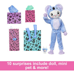 Barbie Cutie Reveal Doll Bunny Rabbit As a Koala and 10 Suprises