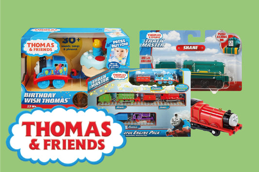 An official Thomas Tank Engine birthday card from Pink & Greene.