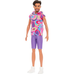 Barbie Fashionista Doll 65th Anniversary #227 Ken Brunette With Beard and Shorts