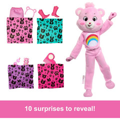 Barbie Cutie Reveal Care Bears Series and 10 Surprises - Pink Cheer Bear