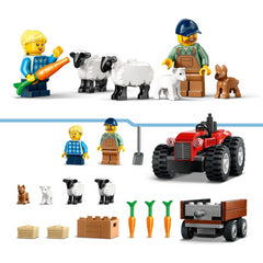 Lego City 60461 Tractor With Trailer & Mini Figures Construction Playset