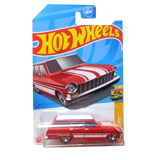 Hot Wheels Die-Cast Vehicle Chevy Nova Wagon 1964