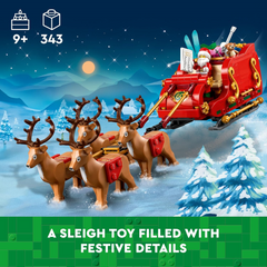 Lego 40499 Iconic Santas Sleigh Set Building Construction Toy Playset