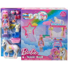 Barbie Chelsea Doll and Baby Pegasus Playset Toy Set with Bunny