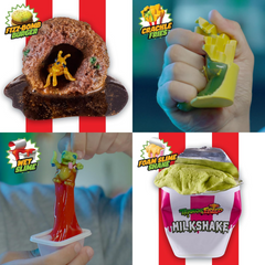 Terror Fried When Fast Food Goes Bad Gross Bucket Pack of 8 Figures