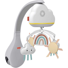 Fisher-Price Baby Toy Rainbow Showers Mobile with Music & Night Light