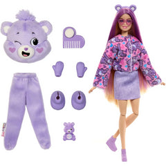 Barbie Cutie Reveal Care Bears Series and 10 Surprises - Purple Share Bear