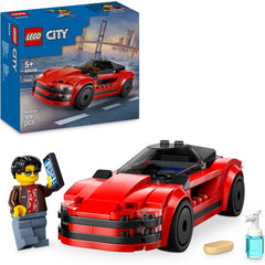 Lego City 60448 Red Sports Race Car & Mini Figure Construction Playset