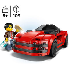 Lego City 60448 Red Sports Race Car & Mini Figure Construction Playset