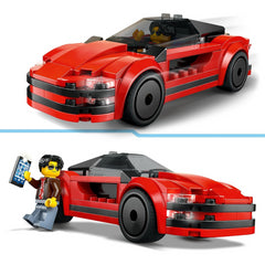 Lego City 60448 Red Sports Race Car & Mini Figure Construction Playset