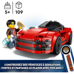 Lego City 60448 Red Sports Race Car & Mini Figure Construction Playset