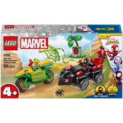 Lego Marvel 11198 Spin And Electro Dinosaur Vehicle Chase 2 Mini Figures Playset