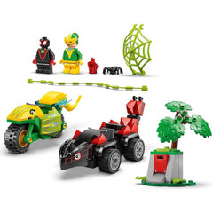 Lego Marvel 11198 Spin And Electro Dinosaur Vehicle Chase 2 Mini Figures Playset