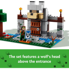 Lego Minecraft 21261 The Wolf Stronghold Fortress Building Playset