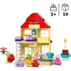 Lego Duplo 10433 Peppa Pig Birthday House Playset Toddler Learning Playset