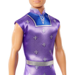 Barbie Royal Ken Blonde Hair Doll and Purple Outfit