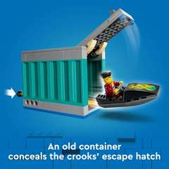 LEGO 60417 City Police Speed Boat & Hideout Construction Playset