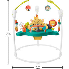 Fisher-Price Leaping Leopard Jumperoo Interactive Baby Bouncer Activity Centre