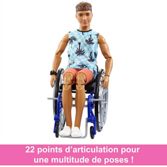 Barbie Fashionistas Ken Doll with Wheelchair & Ramp