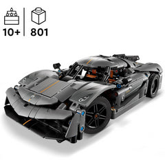 Lego Technic 42173 Koenigsegg Jesko Absolut Grey Hypercar Race Car Playset