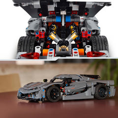 Lego Technic 42173 Koenigsegg Jesko Absolut Grey Hypercar Race Car Playset