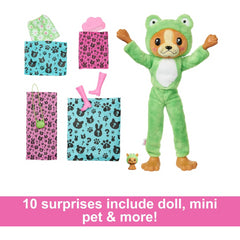 Barbie Cutie Reveal Chelsea Doll Green Puppy Frog Costume