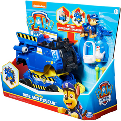 Paw Patrol Chase Rise and Rescue Transforming Toy Car with Action Figures