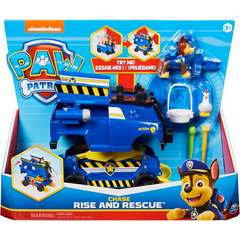 Paw Patrol Chase Rise and Rescue Transforming Toy Car with Action Figures