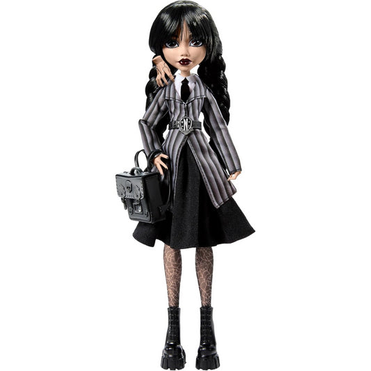 Monster High Wednesday Addams Doll with Nevermore Academy Uniform and Stand