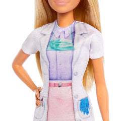 Barbie You Can Be Anything Blonde Denist Doll with Lab Coat and Patient Doll