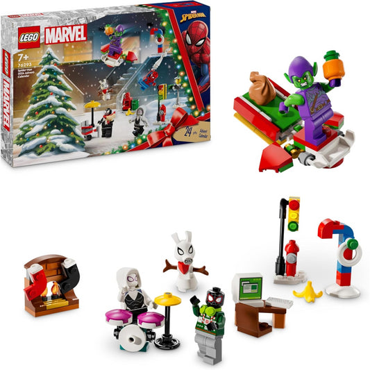 LEGO Marvel 76293 Christmas Countdown Advent Calendar - Spider-Man & Characters