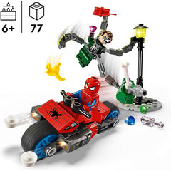 Lego Marvel 76275 Motorcycle Chase Spider-Man Vs Doc Ock Playset