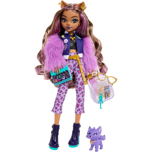 Monster High Clawdeen Wolf Core Doll with Pet Dog Crescent