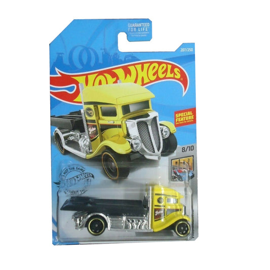 Hot Wheels Die-Cast Vehicle Fast Bed Hauler Yellow