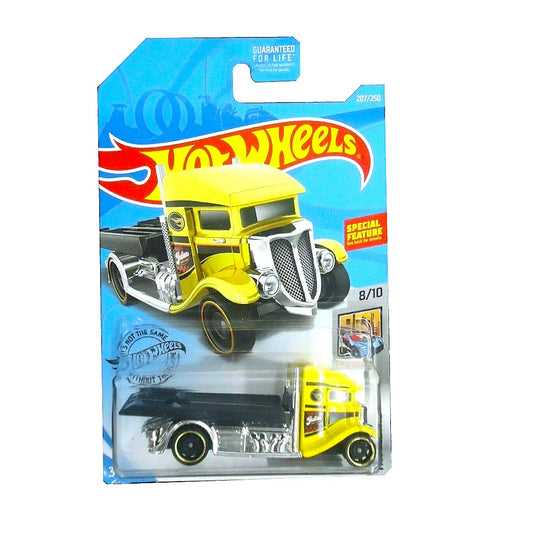 Hot Wheels Die-Cast Vehicle Fast Bed Hauler Yellow